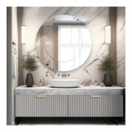 Круглое двойное зеркало с фацетом GD002 